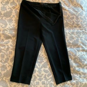 Lafayette 148 black cropped dress slacks / Capri pants - size 8
